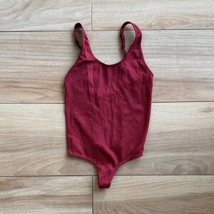 Aerie Superchill Ribbed One-Piece Tank Bodysuit